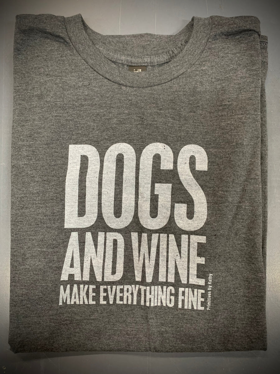 Dogs And Wine Tshirt Urban Market Warehouse