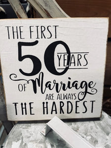 50 years sign