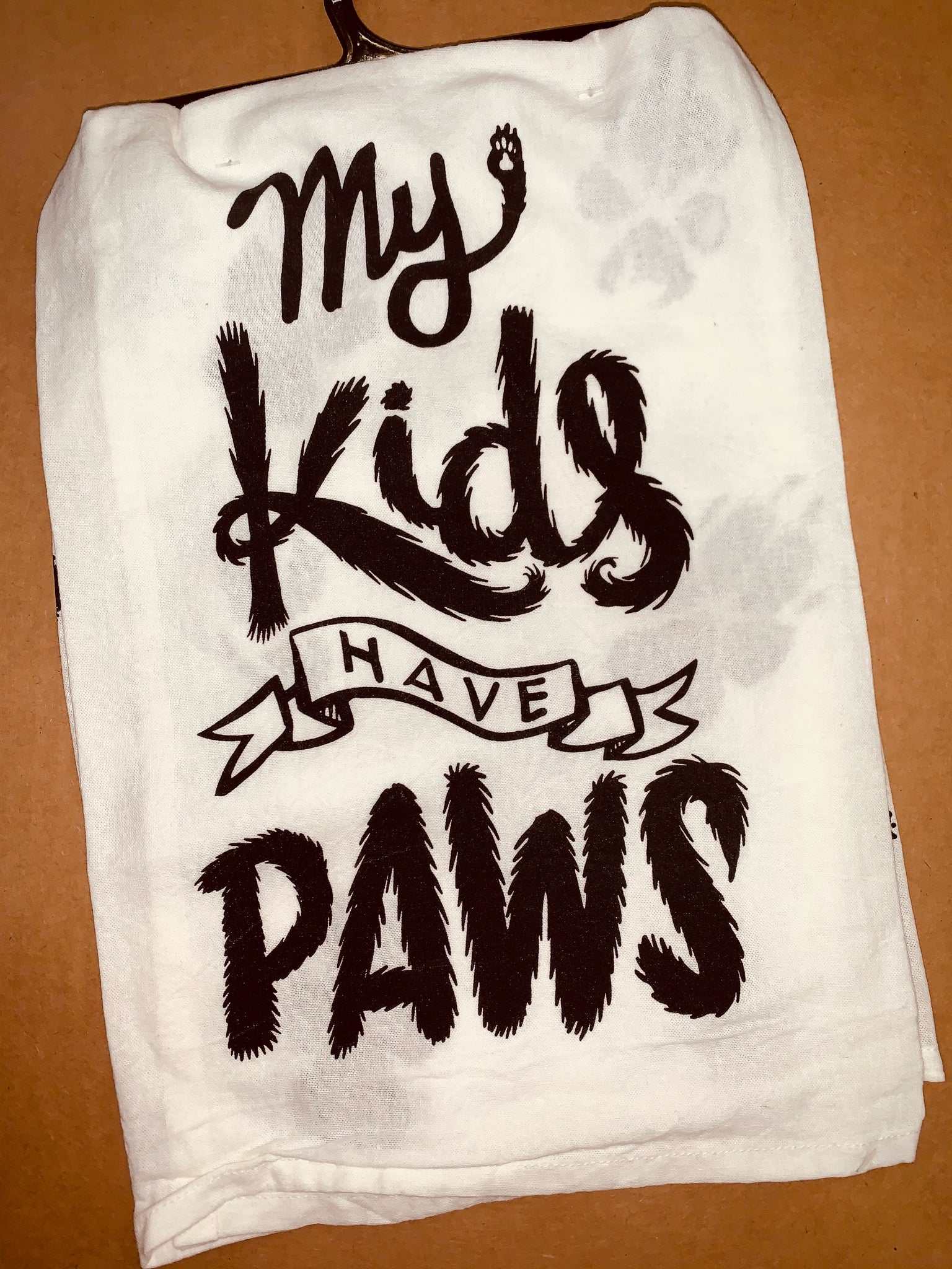 Dish towel-Kids Have paws