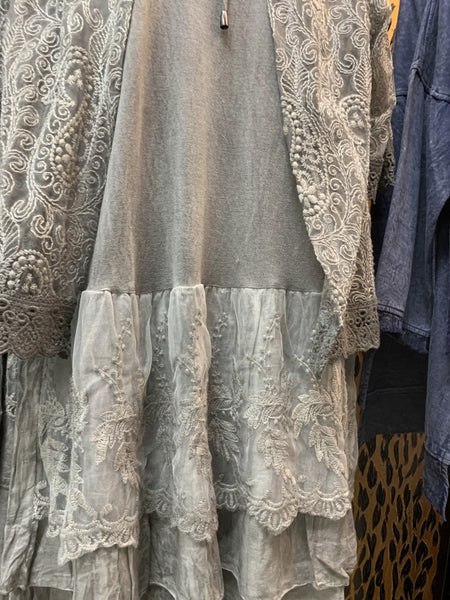 Lace Cardigan Set
